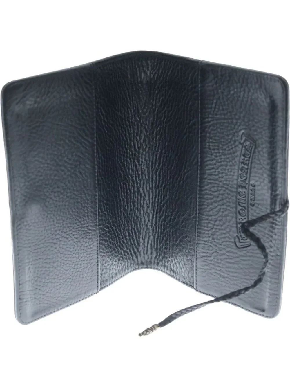 Chrome Hearts Agenda Plain Cross Ball Button Book Cover Black